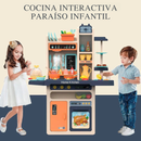 Cocina de Juguete Moderna 65 Piezas con Luces, Sonidos y Agua