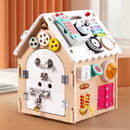 Casita de Juguetes Educativos para la Primera Infancia - Busy Board House