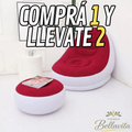 Sillón Inflable con Puff – Pagás 1 y Te Llevás 2 con Bomba de Pie