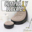Sillón Inflable con Puff – Pagás 1 y Te Llevás 2 con Bomba de Pie