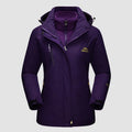 3-in-1 Waterproof Winter Coat, Fleece Lined,Two-Piece Suit, Hooded Ski & Hiking Jacket